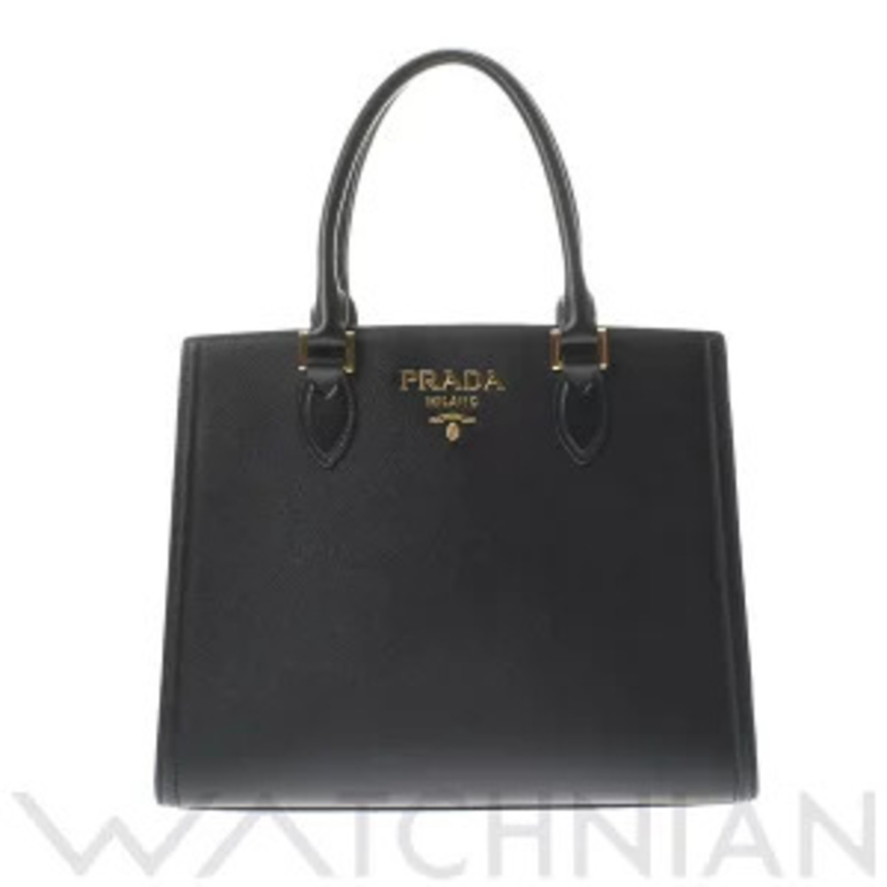 Prada handbag black Saffiano leather
